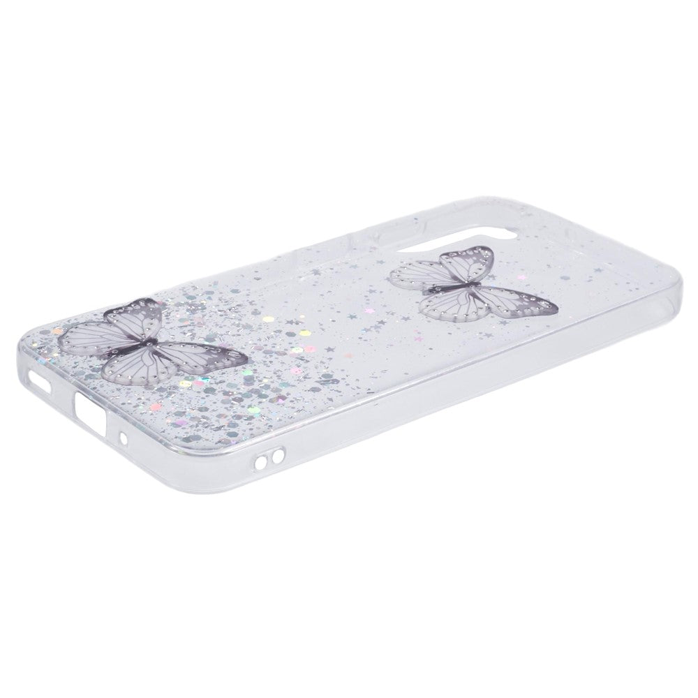 AW-serien för Samsung Galaxy A16 5G / A16 4G-skal med epoxi-PVC, fjäril och TPU-estetik, mobilskal