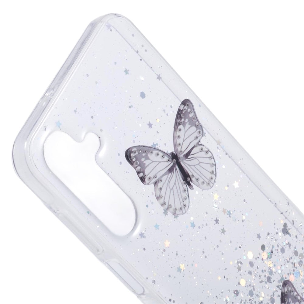 AW-serien för Samsung Galaxy A16 5G / A16 4G-skal med epoxi-PVC, fjäril och TPU-estetik, mobilskal