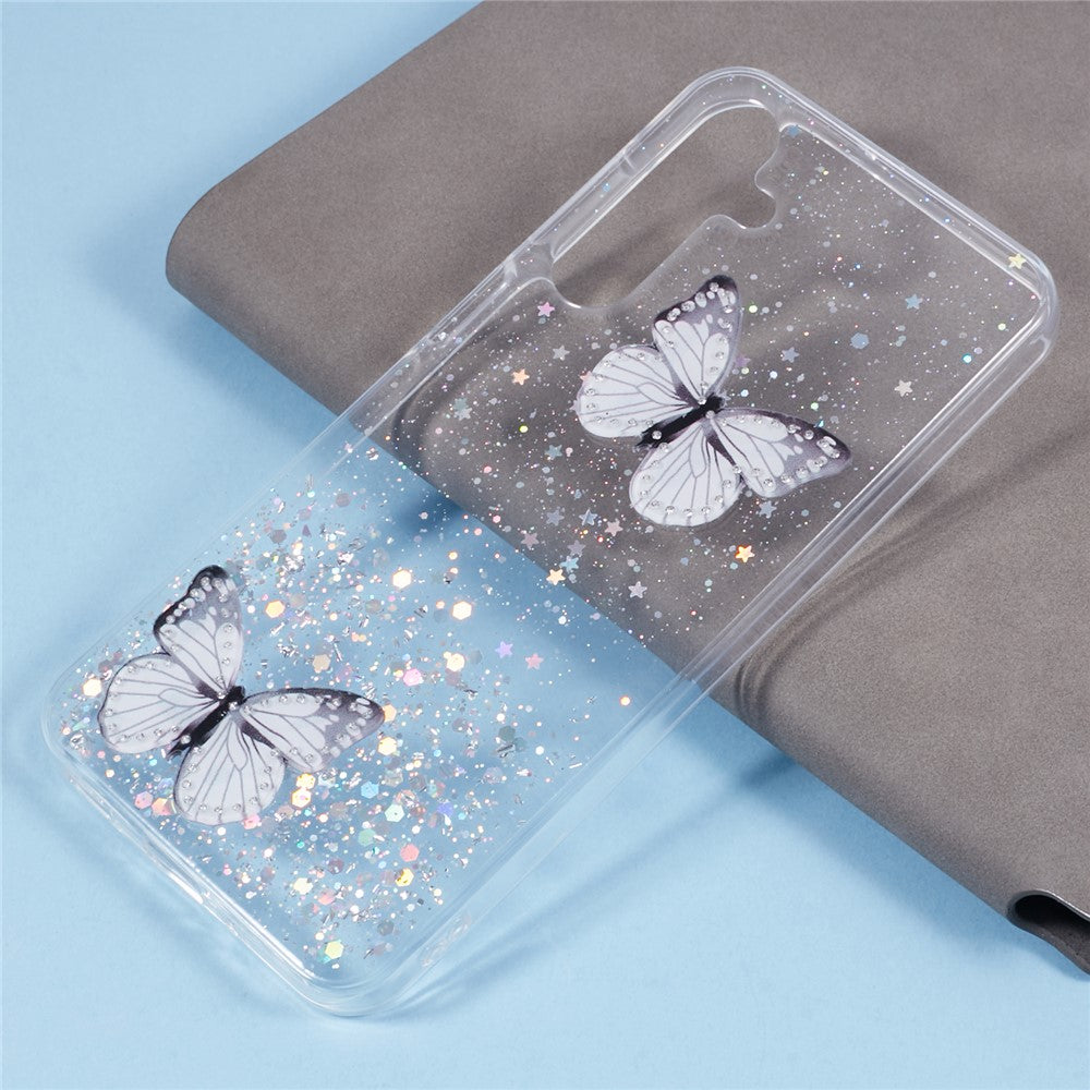AW-serien för Samsung Galaxy A16 5G / A16 4G-skal med epoxi-PVC, fjäril och TPU-estetik, mobilskal