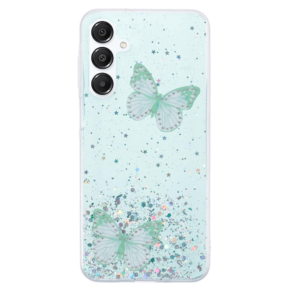 AW-serien för Samsung Galaxy A16 5G / A16 4G-skal med epoxi-PVC, fjäril och TPU-estetik, mobilskal
