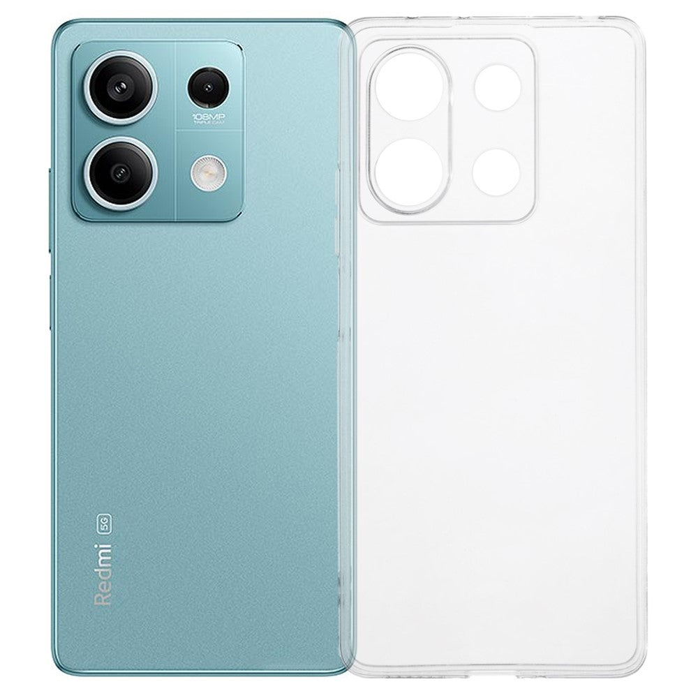 Xiaomi Redmi Note 13 5G stötsäkert skal 1,5 mm tjockt genomskinligt TPU-mobilskal