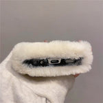 KJS-020 For Samsung Galaxy Z Flip7 FE 5G / Z Flip6 5G Case Humorous Face Soft Plush Hard PC Phone Cover