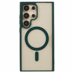 Samsung Galaxy S23 Ultra-skal Magnetiskt skal Stötsäkert PC+TPU Genomskinligt mobilskal