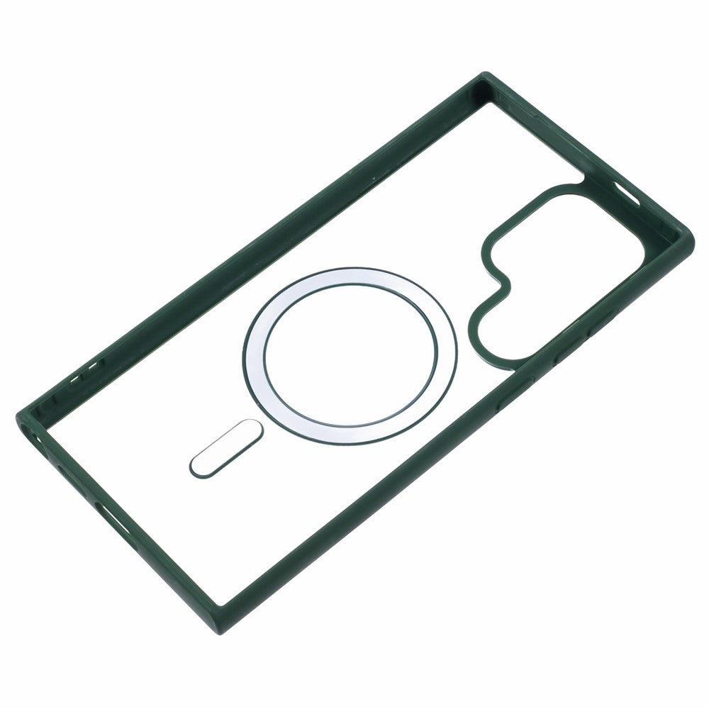 Samsung Galaxy S23 Ultra-skal Magnetiskt skal Stötsäkert PC+TPU Genomskinligt mobilskal