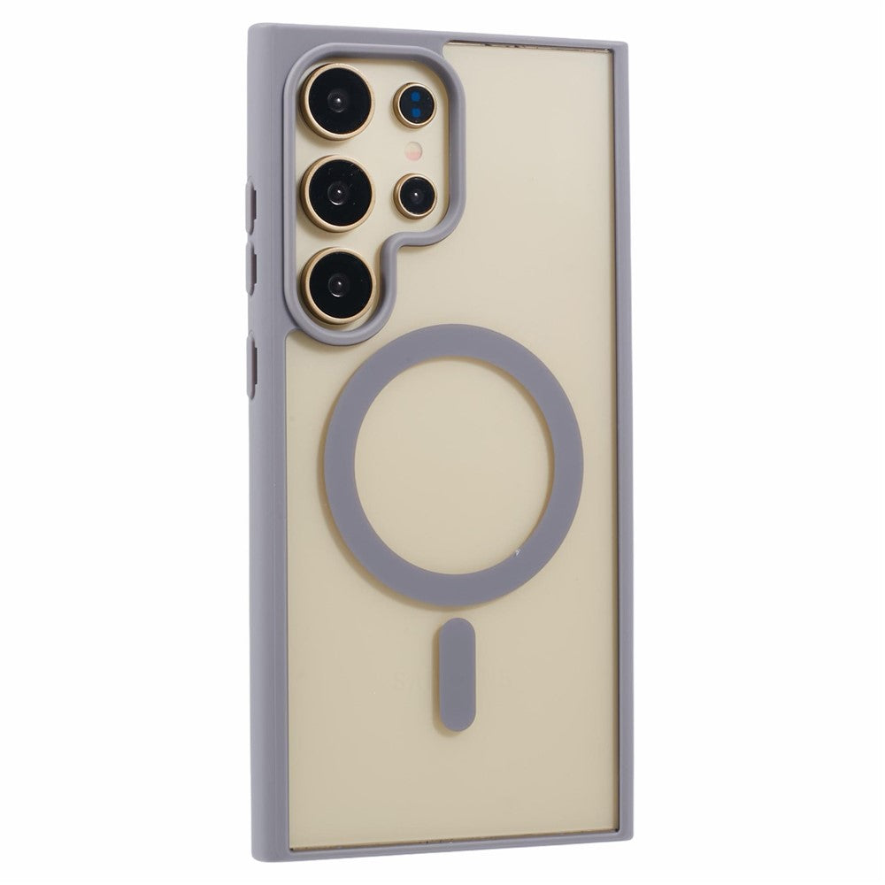 Samsung Galaxy S23 Ultra-skal Magnetiskt skal Stötsäkert PC+TPU Genomskinligt mobilskal