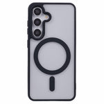 For Samsung Galaxy S23 FE Magnetic Case Shockproof PC+TPU Clear Phone Cover