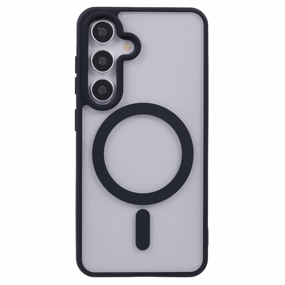 For Samsung Galaxy S23 FE Magnetic Case Shockproof PC+TPU Clear Phone Cover