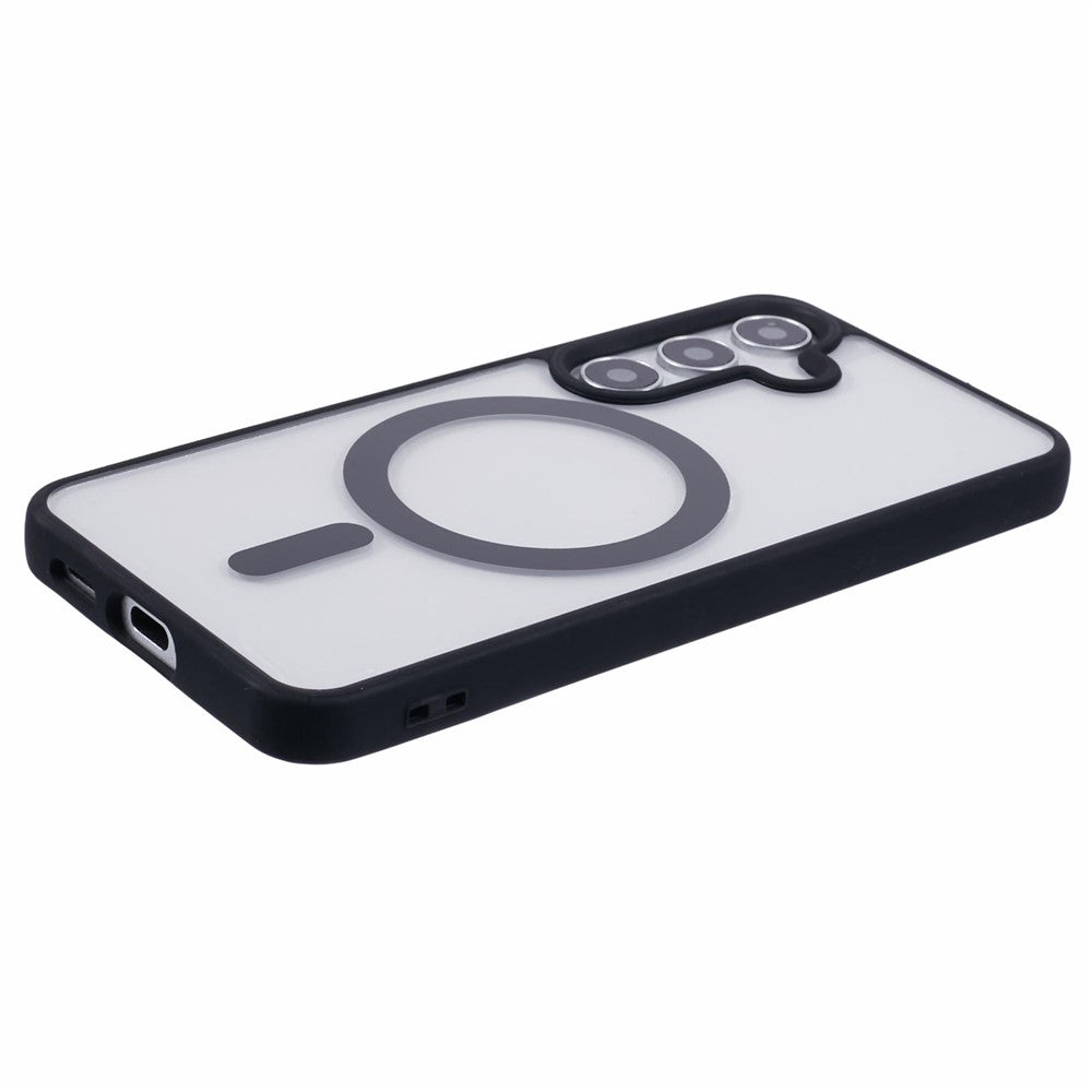 For Samsung Galaxy S23 FE Magnetic Case Shockproof PC+TPU Clear Phone Cover
