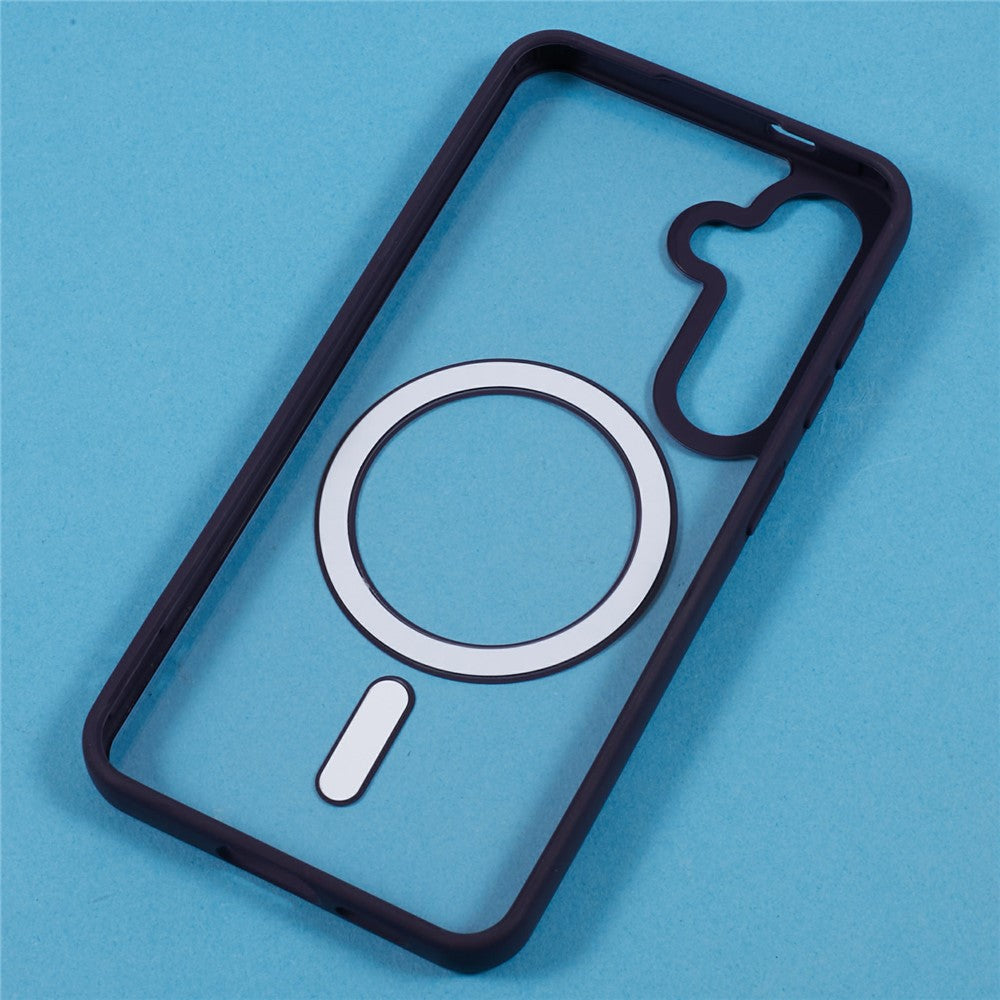 For Samsung Galaxy S23 FE Magnetic Case Shockproof PC+TPU Clear Phone Cover
