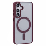 For Samsung Galaxy S23 FE Magnetic Case Shockproof PC+TPU Clear Phone Cover