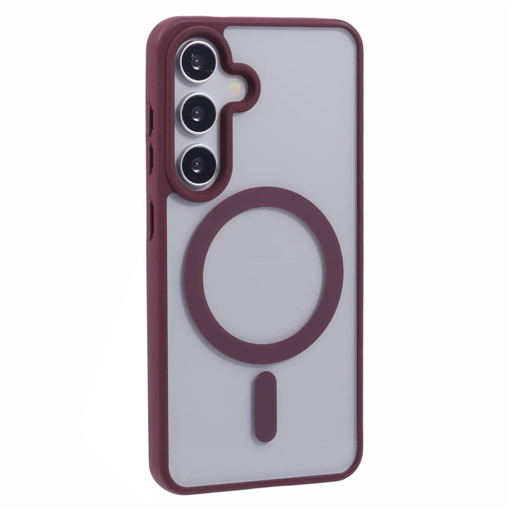 For Samsung Galaxy S23 FE Magnetic Case Shockproof PC+TPU Clear Phone Cover