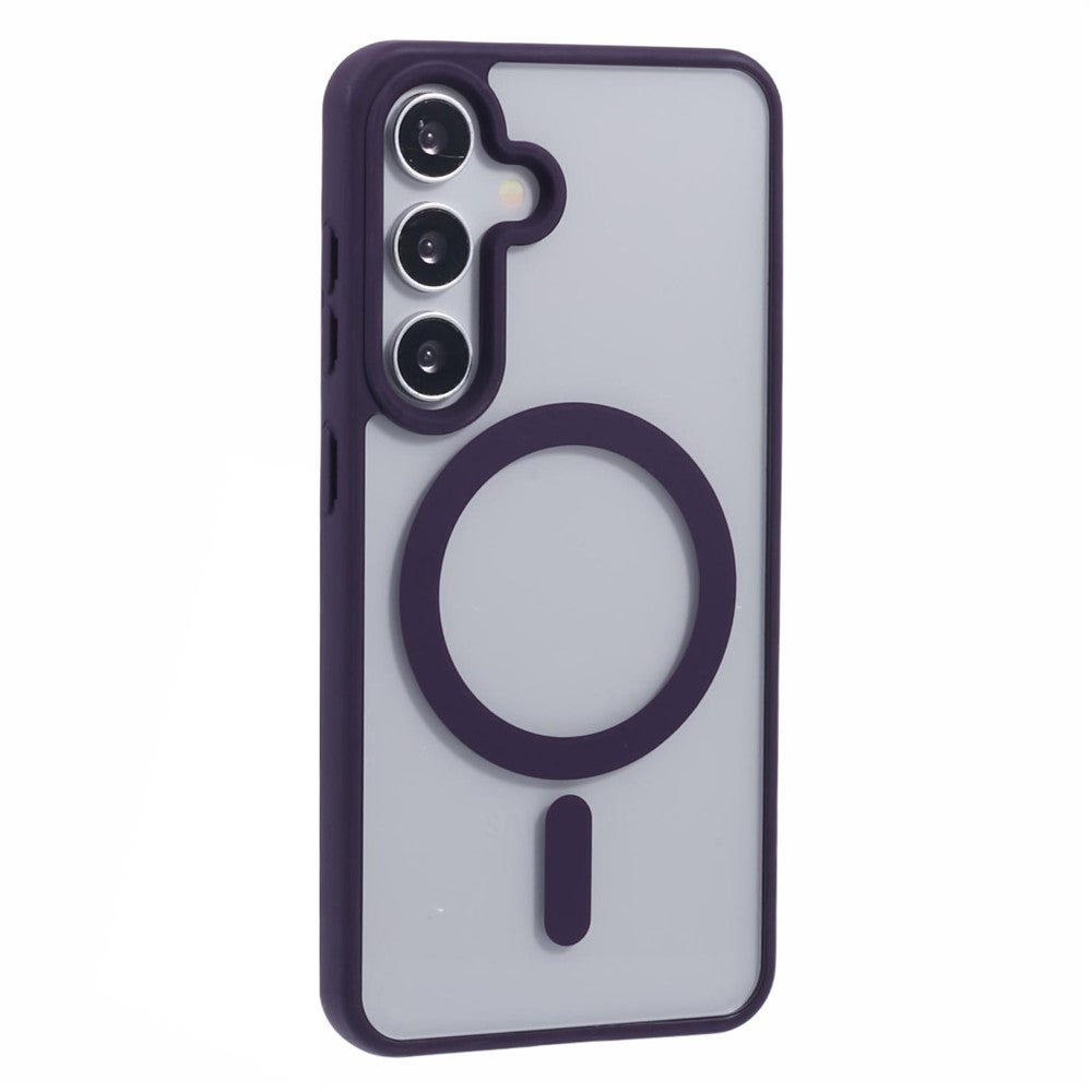 For Samsung Galaxy S23 FE Magnetic Case Shockproof PC+TPU Clear Phone Cover