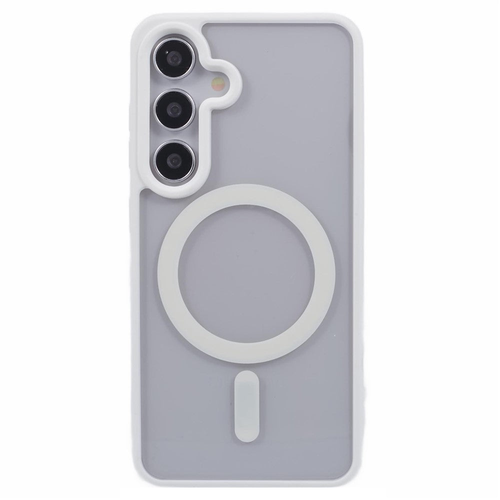 For Samsung Galaxy S23 FE Magnetic Case Shockproof PC+TPU Clear Phone Cover