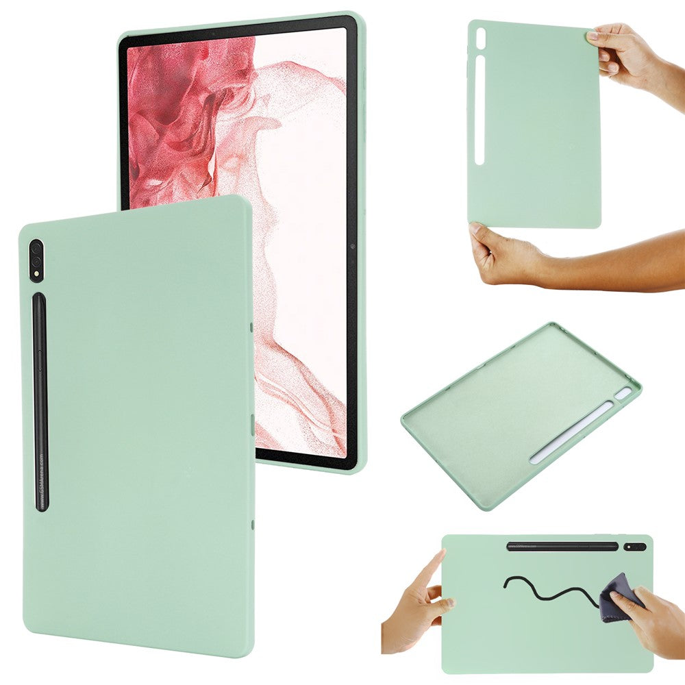 Til Samsung Galaxy Tab S10+ Cover Flydende Silikone Anti-ridse Tablet Cover