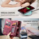 CASEME For Samsung Galaxy S24 FE Phone Cases  008 Leather Cover with Detachable Wallet and Strap
