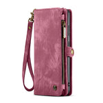 CASEME For Samsung Galaxy S24 FE Phone Cases  008 Leather Cover with Detachable Wallet and Strap