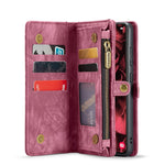 CASEME For Samsung Galaxy S24 FE Phone Cases  008 Leather Cover with Detachable Wallet and Strap