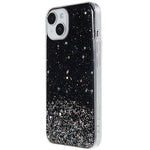 For iPhone 14 Starry Sky Epoxy Sparkle Personalized Phone Case Cover Soft TPU Shock Absorption Back Cover