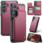 CASEME For Samsung Galaxy S24 FE Phone Case  C22 Leather Back Cover with RFID Blocking Card Slots