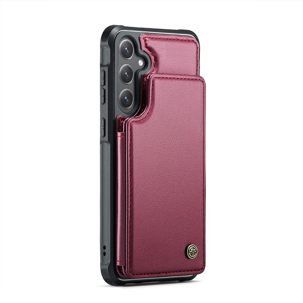 CASEME Til Samsung Galaxy S24 FE Telefoncover C22 Læder Bagsidecover med RFID-Blokerende Kortlommer
