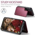 CASEME Til Samsung Galaxy S24 FE Telefoncover C22 Læder Bagsidecover med RFID-Blokerende Kortlommer