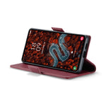 CASEME For Samsung Galaxy S24 FE Leather Case  023 RFID Blocking 3 Card Slot Mobile Cover