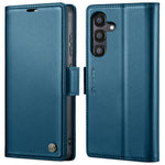 CASEME For Samsung Galaxy S24 FE Leather Case  023 RFID Blocking 3 Card Slot Mobile Cover