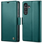 CASEME For Samsung Galaxy S24 FE Leather Case  023 RFID Blocking 3 Card Slot Mobile Cover