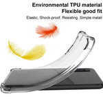 IMAK For iPhone 14 Plus Flexible TPU Clear Phone Back Cover Four Corners Airbag Anti-drop Case