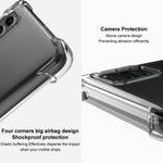 IMAK For iPhone 14 Plus Flexible TPU Clear Phone Back Cover Four Corners Airbag Anti-drop Case