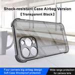 IMAK til iPhone 14 Pro Airbag Forsterkede Hjørner TPU Telefoncover Anti-kollisionscover