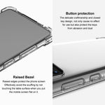 IMAK til iPhone 14 Pro Airbag Forsterkede Hjørner TPU Telefoncover Anti-kollisionscover
