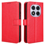 For Xiaomi Redmi Note 14 Pro+ 5G / Note 14 Pro 5G / Poco X7 5G Case Crazy Horse Texture PU Leather Phone Wallet Cover