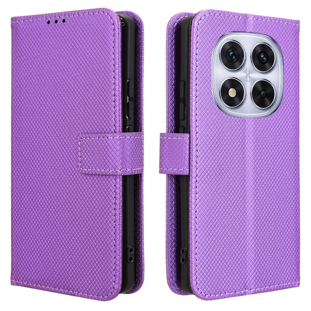 For Xiaomi Redmi Note 14 Pro+ 5G / Note 14 Pro 5G / Poco X7 5G Case PU Leather Diamond Texture Wallet Phone Cover