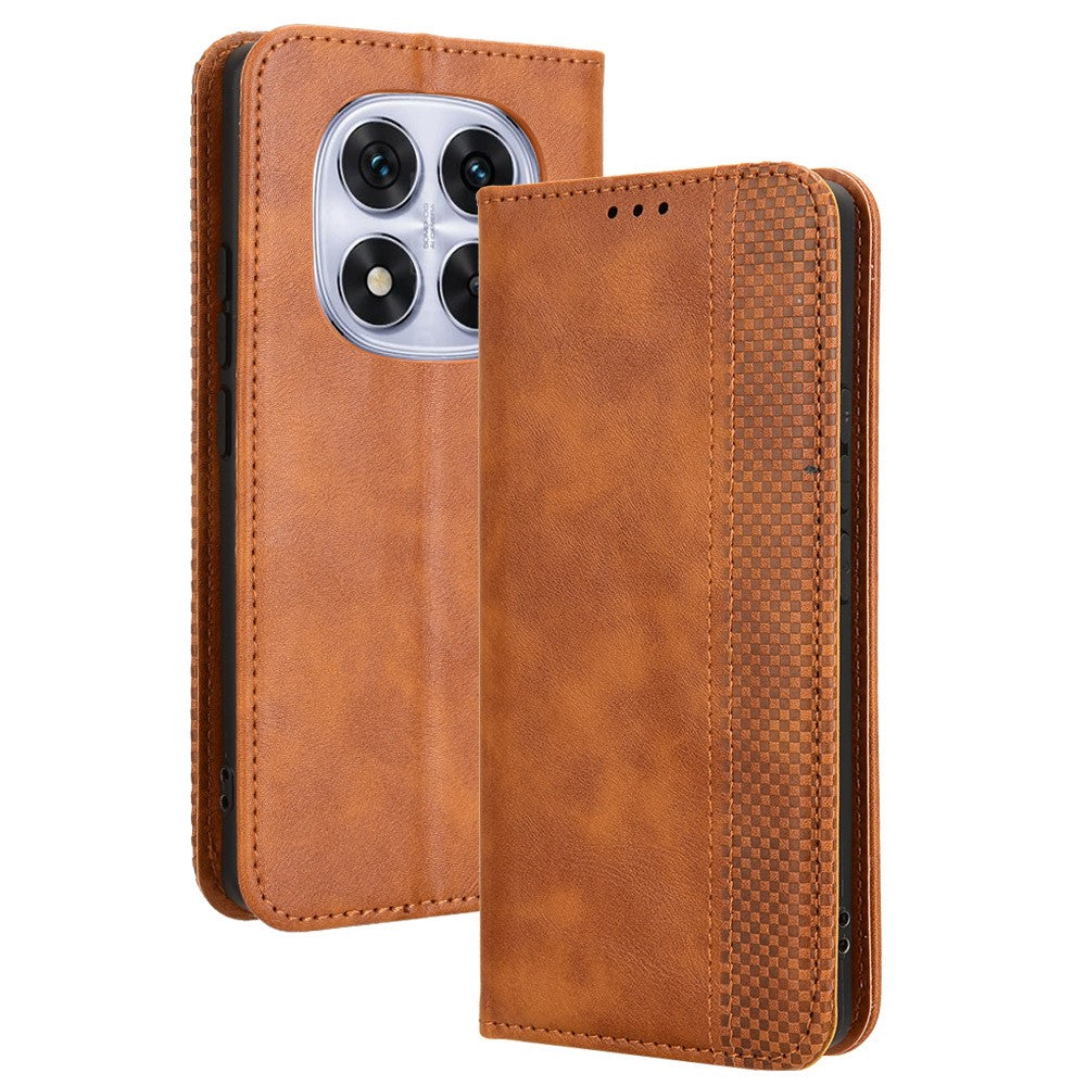 For Xiaomi Redmi Note 14 Pro+ 5G / Note 14 Pro 5G / Poco X7 5G Leather Case Wallet Stand Retro Texture Phone Cover