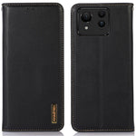 KHAZNEH For Asus Zenfone 11 Ultra 5G Case Genuine Cow Leather Wallet Phone Cover Nappa Texture
