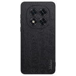 For Xiaomi Redmi Note 14 Pro+ 5G Case Wood Texture PU Leather Coated PC+TPU Phone Cover