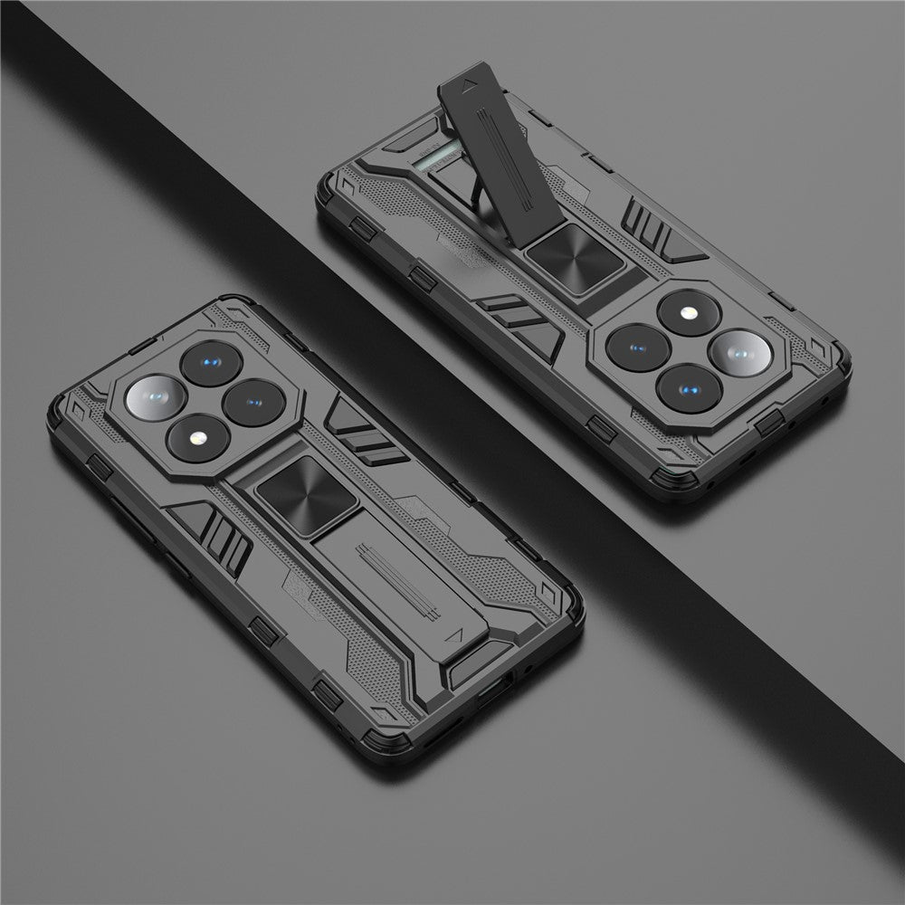 For Xiaomi Redmi Note 14 Pro 5G / Poco X7 5G Case PC + TPU Shockproof Phone Cover with Kickstand