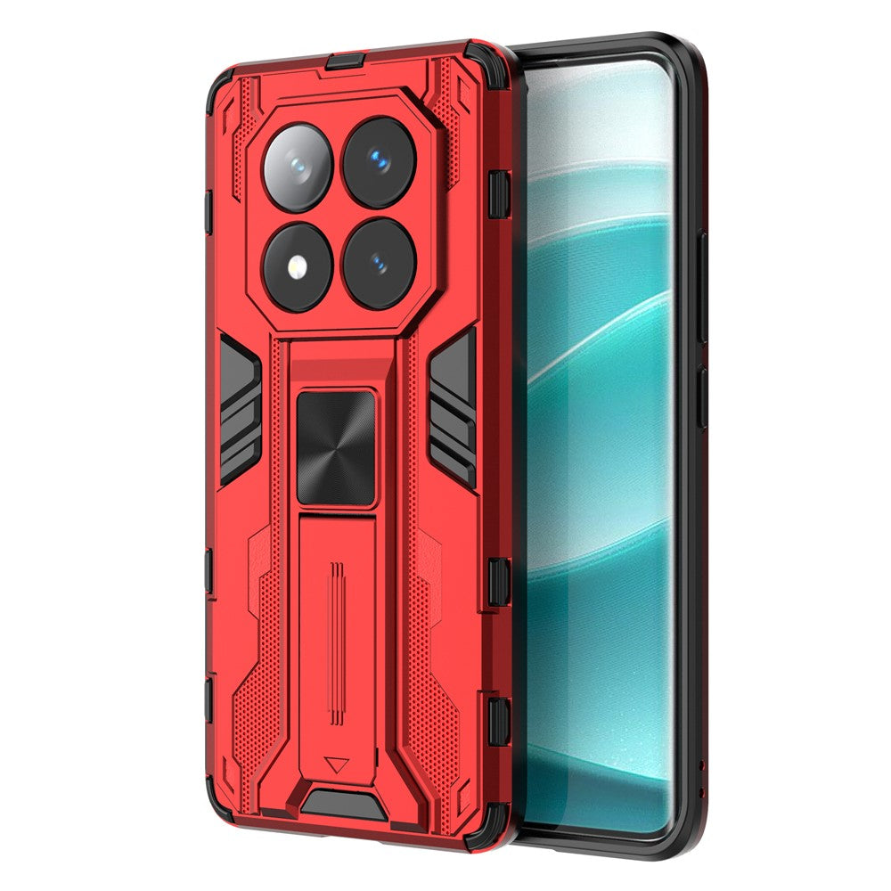 For Xiaomi Redmi Note 14 Pro 5G / Poco X7 5G Case PC + TPU Shockproof Phone Cover with Kickstand