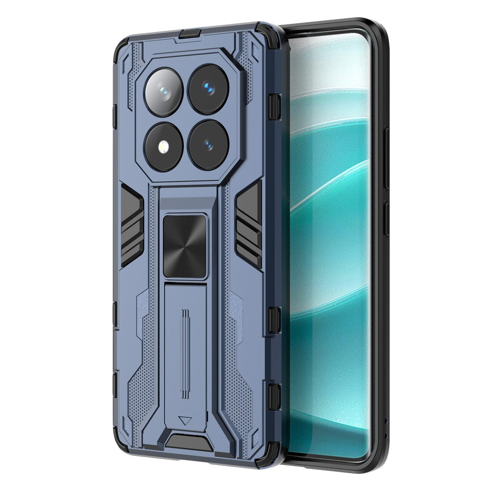 For Xiaomi Redmi Note 14 Pro 5G / Poco X7 5G Case PC + TPU Shockproof Phone Cover with Kickstand