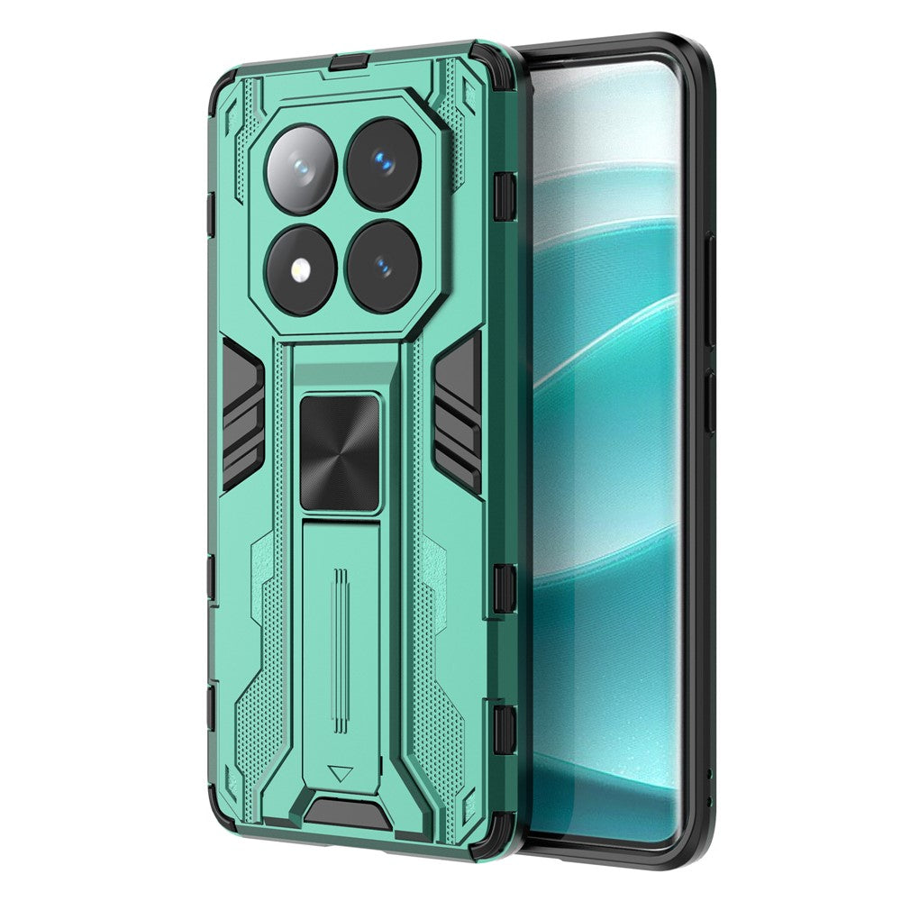 For Xiaomi Redmi Note 14 Pro 5G / Poco X7 5G Case PC + TPU Shockproof Phone Cover with Kickstand