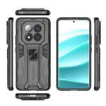 For Xiaomi Redmi Note 14 Pro+ 5G Case PC + TPU Shockproof Phone Cover with Kickstand