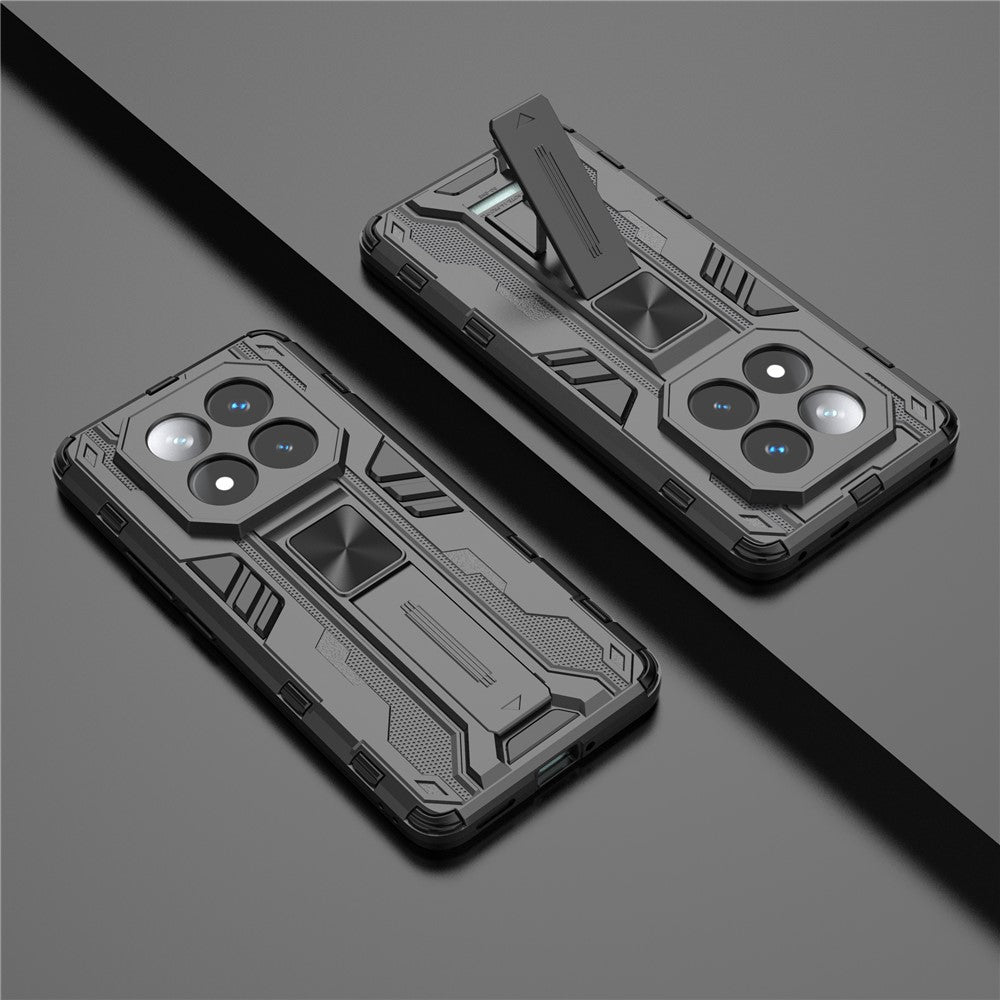 For Xiaomi Redmi Note 14 Pro+ 5G Case PC + TPU Shockproof Phone Cover with Kickstand