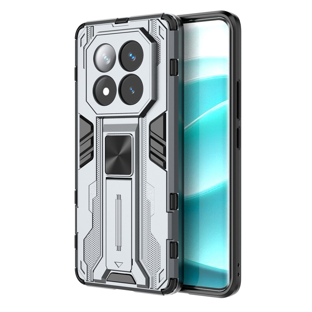 For Xiaomi Redmi Note 14 Pro+ 5G Case PC + TPU Shockproof Phone Cover with Kickstand