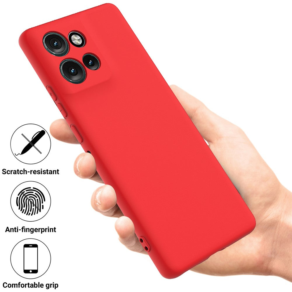 Motorola Edge 60 Neo 5G / Edge 50 Neo 5G / Moto S50 5G / Thinkphone 25 5G skal flytande silikon reptåligt mobilfodral med handrem