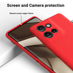 Motorola Edge 60 Neo 5G / Edge 50 Neo 5G / Moto S50 5G / Thinkphone 25 5G skal flytande silikon reptåligt mobilfodral med handrem