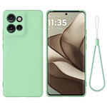Motorola Edge 60 Neo 5G / Edge 50 Neo 5G / Moto S50 5G / Thinkphone 25 5G skal flytande silikon reptåligt mobilfodral med handrem