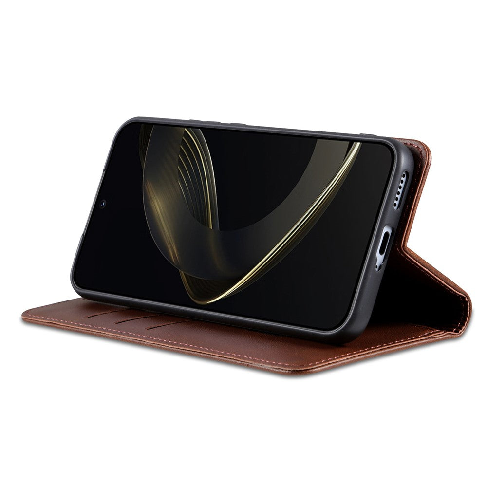 AZNS For Xiaomi 14T Case Cowhide Texture PU Leather Wallet Phone Cover