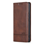 AZNS For Xiaomi 14T Case Cowhide Texture PU Leather Wallet Phone Cover