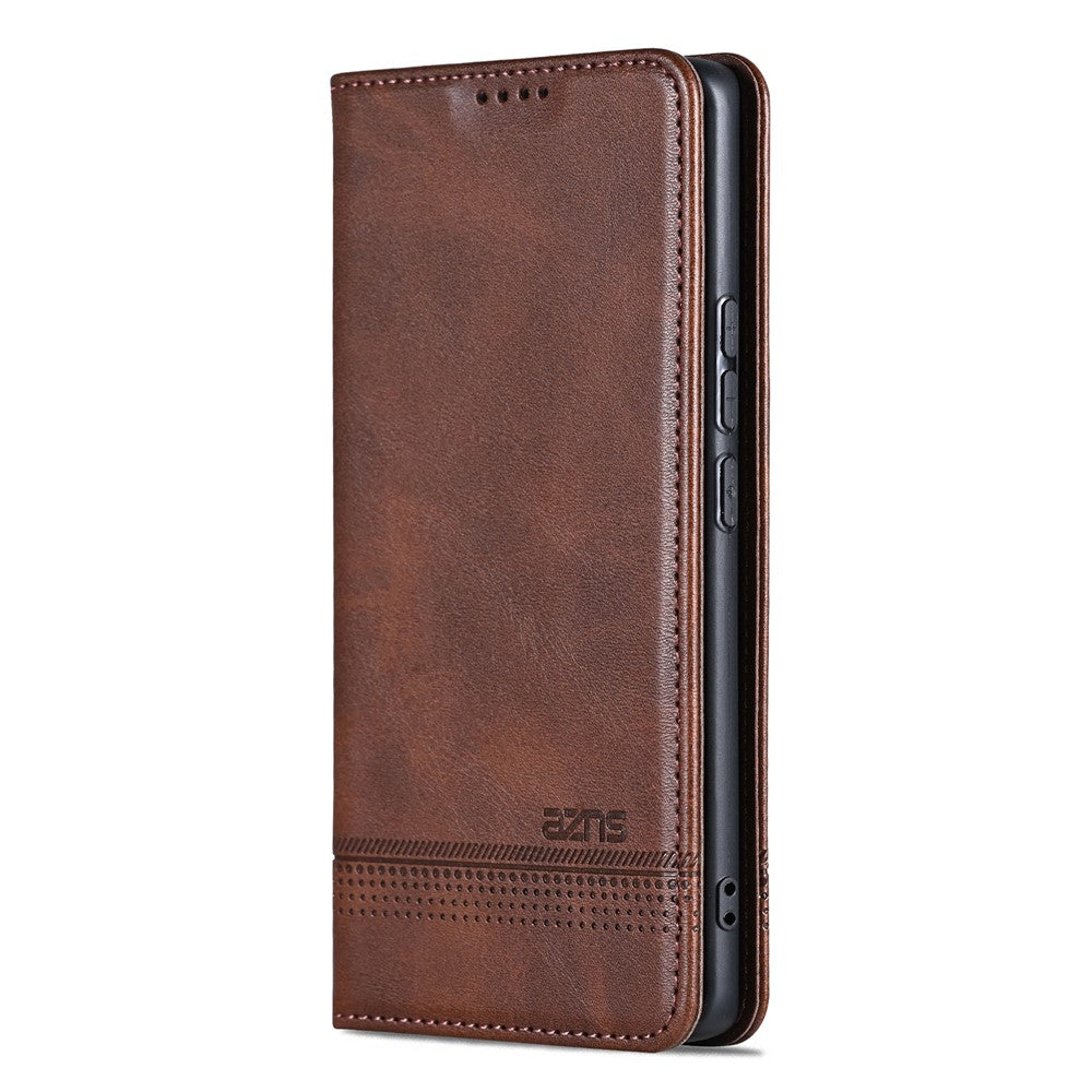 AZNS For Xiaomi 14T Case Cowhide Texture PU Leather Wallet Phone Cover